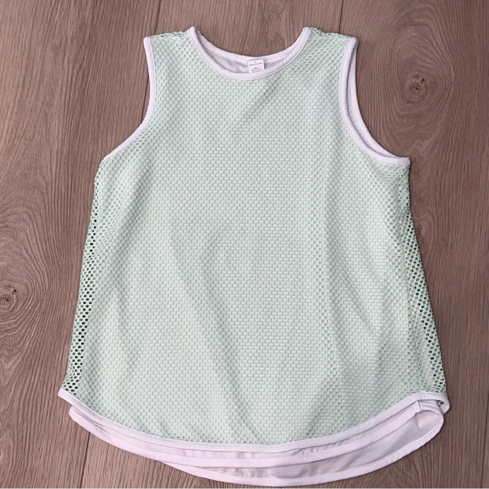 Athleta Mesh Top - Mint Green
